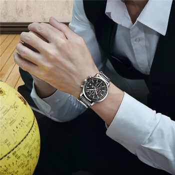 Relojes Se Mænd BENYAR Fashion Top Mærke sport chronograph Quartz ur stål bælte militære vandtæt Mænds Mekanisk ur
