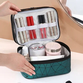 Damer Makeup Taske Dobbelt-Lags Vandtæt Cosmetic Bag Opgradere Stor Kapacitet Kosmetik Og Toiletartikler Opbevaring Tilfælde, Necessaire