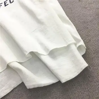 Nye Sommer Mode Breve Udskrive Harajuku Bf Vind-Kvinder ' s T-shirt kortærmet Lange Stykke Løs Street Tendens T-shirt