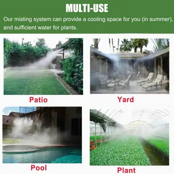 Vand Dug Kølesystem Kit Sommeren Sprinkler Udendørs Have, Drivhus Park Planter Spray Slange, Lavtryk Forstøvning