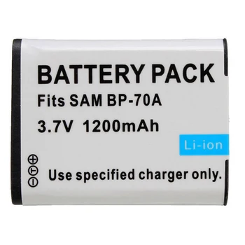 3Pcs BP70A BP-70A 1200mAh Kamera Batteri til Samsung ST60 ST61 ST70 ST71 ES65 ES67 ES70 ES71 ES73 ES74 SL50 SL600 SL605 PM189