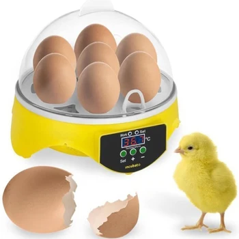 7 Æg, Kylling Fugl, Æg Inkubator Automatisk Intelligent Vagtler Papegøje Brooder til Husstandens Dyr Kylling Tilbehør
