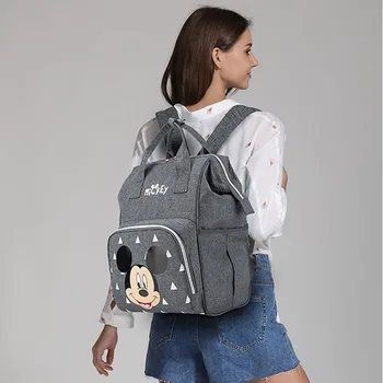 Disney Mickey Mouse Kvinder Mumie Rygsæk Barsel Ble Taske Med Stor Kapacitet Ble Taske Travel Sygepleje Tasker For Baby Care Håndtaske