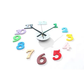 Saat Vægur Duvar Saati Reloj De Forhold Digital Wall Clock Mute Farverige Ur Moderne Design Relogio De Parede Horloge Murale