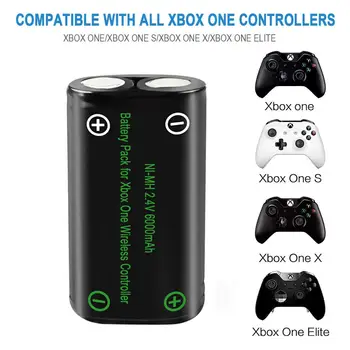 Power Genopladeligt Batteri LCD-Dobbelt Oplader Erstatning til Xbox Xbox One X Xbox One S En Xbox Elite Wireless Controller L7