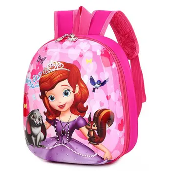 Disney børnehave tegnefilm frosne Elsa Anna Skole taske 3D 95 bil vandtæt piger drenge 2-5 år gamle børn rygsæk