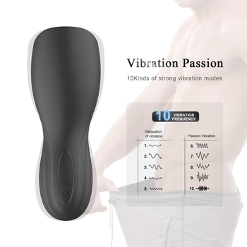 Mandlige Masturbator 10 Speed Vibrator Sex Legetøj til Mænd Deep Throat penis Forsinkelse Træner Automatisk Mundtlig Klimaks Glans Stimulere Sex