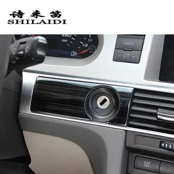 Bil styling keyhole dekorative AC luftudtag rammen dækker trim mærkat For Audi A6 C5 C6 2005-2011 Auto interiør Tilbehør VENSTRESTYREDE