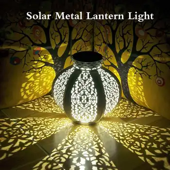 LED Solar Light Udendørs Lanterne Sol Retro Lampe Hængende Lamper Haven Dekoration Værftet Græsplæne Belysning
