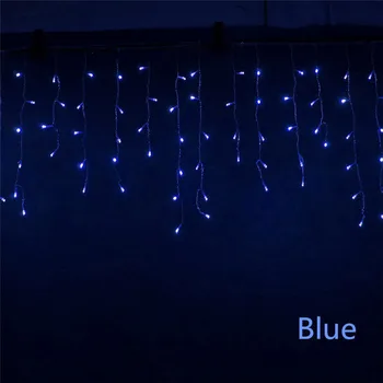Julelys Udendørs Udsmykning 5m Hænge på 0,4-0,6 m Led Curtain Icicle String Lys Have Xmas Party Dekorative Lys