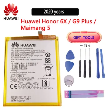 Huawei Oprindelige Telefonens Batteri HB386483ECW Til Huawei Honor 6X / G9 plus / Maimang 5 / GR5 2017 3340mAh Udskiftning af Batterier