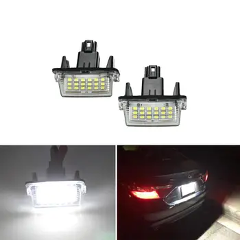 LED Nummerplade Lys For Toyota Yaris/Vitz Camry Corolla Prius C Ractis Verso, Drevet af 18-SMD-Xenon-White-LED