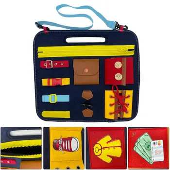 Montessori Toy Væsentlige Pædagogiske Sensoriske Baby Busyboard Til Småbørn Ntelligence Udvikling Af Grundlæggende Færdigheder, Lære Toy
