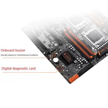 Huananzhi X79-8D Bundkort Intel Dual CPU LGA 2011 E5 2689 2670 V2 DDR3 1333/1600/1866MHz 256GB M. 2 NVME SATA3 USB3.0 E-ATX