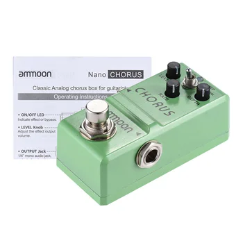 Ammoon Nano Serie Guitar-Effekt-Pedal Analog Kor Guitarra-Effekt-Pedal True Bypass-Aluminium Krop