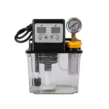 TECNR fuldautomatisk smøreolie pumpe 1L Liter med manometer cnc elektromagnetisk smøring af pumpe-220V