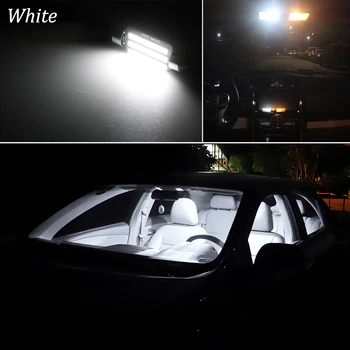 Hvid Canbus-Fejl Gratis For Seat Leon 1 2 3 1M 1P 5F LED interiør Kort Dome Forfængelighed Spejl Kuffert lys Kit (1999-2018)