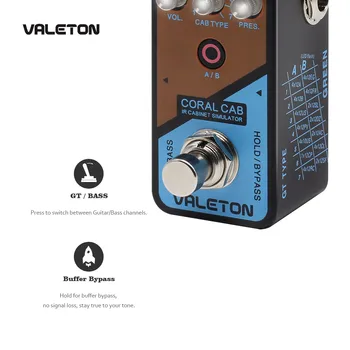 Valeton IR-Kabinet Simulator Coral Cab af 28 Guitar, Bas Cabs Hele Historien om Rock' N ' Roll for sceneoptræden og Hjem