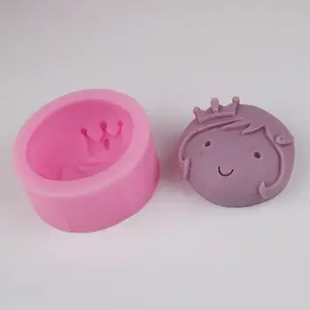 3D Silikone Formen Prinsesse Girl Form DIY Håndlavet Sæbe gipsform Mousse Kage Formen Food Grade Bagning Værktøjer k872