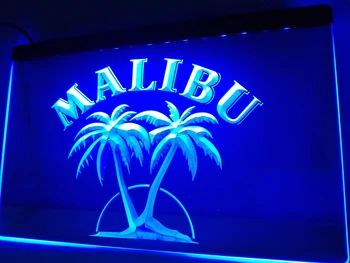 LE191 - Malibu Rom Bar Pub NYE LED Neon Lys Tegn home decor håndværk