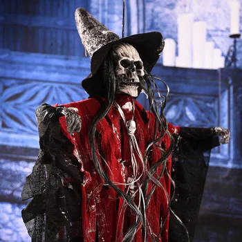 Horror Grim Reaper Hængende Ghost Halloween Dekorationer Tilbehør, Rekvisitter Haunted House Bar Club Party Skræmmende Dekoration Prop