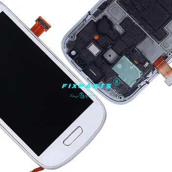 Testsd Blå eller Hvid LCD-Skærm Til Samsung Galaxy S3 Mini i8190 i8190N i8195 LCD Display + Touch Screen digitizer Assembly