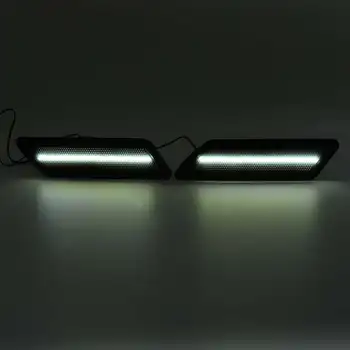 2x LED Røget Side Forreste Kofanger Markør Lys Reflektor Side Lys, dekorative lys til BMW F30 F31 2013-3-Serie