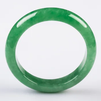 Zheru Smykker Naturlige Burmesiske Jade 54-62mm Grønne Armbånd Elegante Prinsesse Smykker Gave til Mor og Kæreste