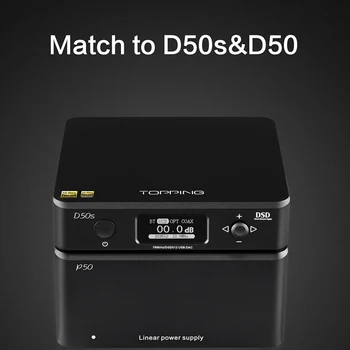 TOPPING P50 Lineær Strømforsyning Lavet til D50S A50 DX3 PRO er Kompatibel med Global spænding 115V/230V