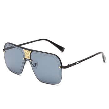 Brand Design Nye Mode Uindfattede Solbriller Mænd Kvinder Luksus-Pladsen Metal solbriller UV400 Shades Brillerne gafas de sol hombre