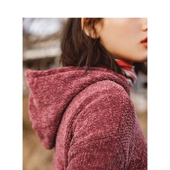 INMAN Vinter Kvindelige Mode Hooded ned Af Skulderen Dovne Stil Kvinder Pullover Sweater