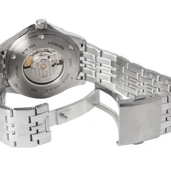 Måge Dress Watch selvoptrækkende Udstilling Tilbage ST2130 Bevægelse Date Automatic Mænd Watch 816.355