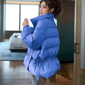 Women Solid Khaki Oversize Parkas Thick 2020 Winter Zipper Pockets Female Warm Elegant Coat Jacket