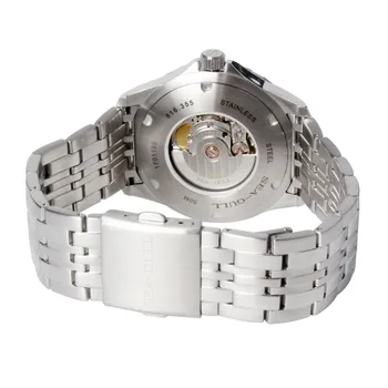 Måge Dress Watch selvoptrækkende Udstilling Tilbage ST2130 Bevægelse Date Automatic Mænd Watch 816.355