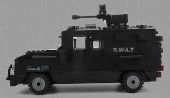 City Politi SWAT-eksplosionssikre Bil Figur Blokke Julegave Konstruktion Bygning Mursten Legetøj Til Børn 6509