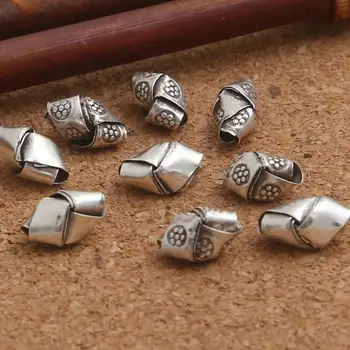 Håndlavede Thai 925 Sølv Perler Thailand Sterling Sølv Smykker, Perler Rent Sølv Smykker at Finde Blomst Perler DIY Armbånd