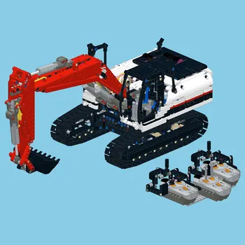 Teknik Gravemaskine Toy RC Engineering Bil Model MOC byggesten Gravemaskine RTR Legetøj til Børn Julegave Fjernbetjening Bil