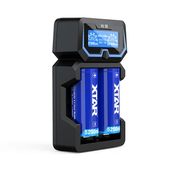 XTAR X2 Hurtig Oplader Til 1,2 V NI-HM NI-CD-3.6 V 14500-26650 18650 Batterier Beskyttet 21700 Batteies Batteri Oplader 2020
