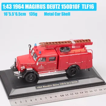 1/43 Yat Ming Klassikere Tyskland 1964 MAGIRUS-DEUTZ 150D 10F TLF-16 brandbil MOTOR Diecasts & legetøjsbiler Skala Bil Toy Modeller