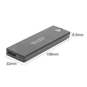 M. 2 NGFF SATA-Type-C USB3.1, USB 3.0 til M. 2 SSD tilfælde Harddisk Tilfælde Eksterne Harddisk Kabinet boksen for at vinde 10 mac os