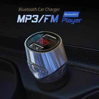 Essager Bil Oplader FM-Senderen til Trådløse Bluetooth-5.0 Bil Kit Håndfri stereo Receiver MP3-Afspiller 3.1 Dual USB Hurtig Oplader