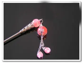 Engros 30 pct Elegante Kinesiske håndlavet Vintage-perle-Hår Spænde Hårnål bolle stick