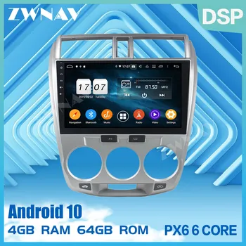 PX6 Android 10.0 touch screen Bil multimedia Afspiller Til Honda Byen 2008 2009 2010 2011 2012 bilradioens lyd stereo GPS-hovedenheden