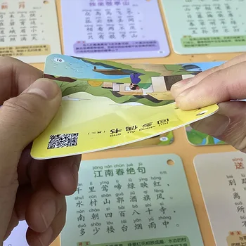 Ægte 80 digte af Tang-Dynastiet forældrerollen bøger Lære Kinesisk Tegn pinyin Kort Kinesiske bøger for børn, kids baby