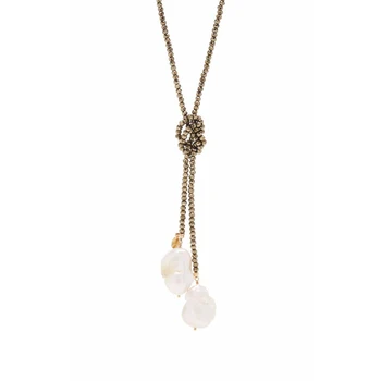 Boho Barok Naturlige Ferskvands Perle Halskæde 3mm Crystal Beaded Kvinder Halskæde 2020 Nye Mode Smykker Fabrikanten Engros