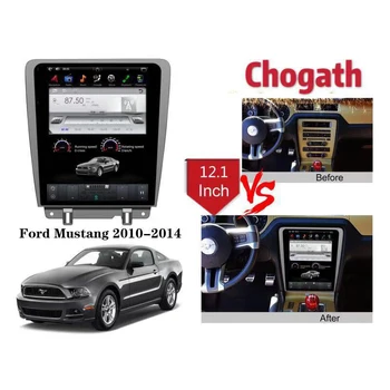 Chogath car multimedia afspiller android 7.0 bil gps navigation 12,1 tommer bil radio-afspiller til Ford Mustang 2010-