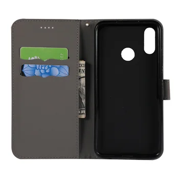 Farve Matchende Flip PU Læder taske Til Huawei P20-P30 Pro Lite Mate 20 Pro Lite Nova 3i S smart 2019 Tilfælde Wallet Cover Coque