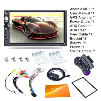 Bil Stereo Audio Radio Bluetooth-MP5 2 Din Android 8.1 Car Multimedia-Afspiller Bil Radio 7 Tommer Bluetooth Stereo GPS-Navigation