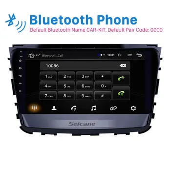 Seicane 10.1 tommer Bil GPS-Navigation, Radio Multimedie-Afspiller Android 9.1 til 2019 Ssang Yong Rexton støtte Carplay Spejl Link