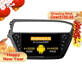 Indbygget DSP Octa Core 4+64 Android 9.0 bil dvd-afspiller til Hyundai I20 2018 GPS-Navigation Bil Auto Radio stereo Video Head Unit